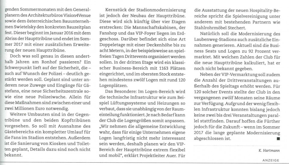 Artikel im Sponsors Magazin